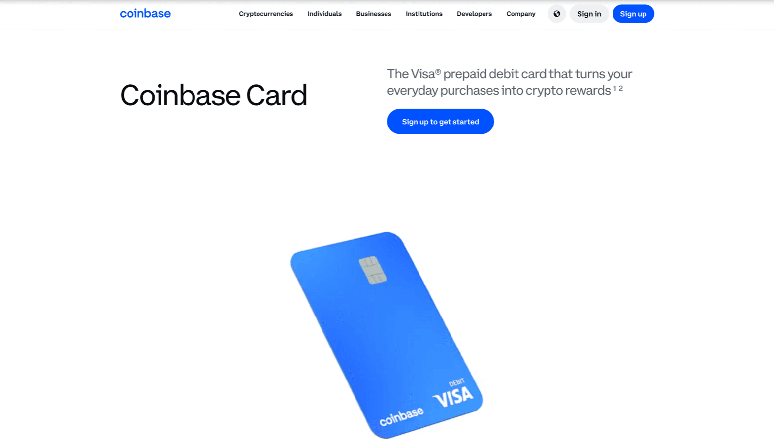 coinbase-card screenshot