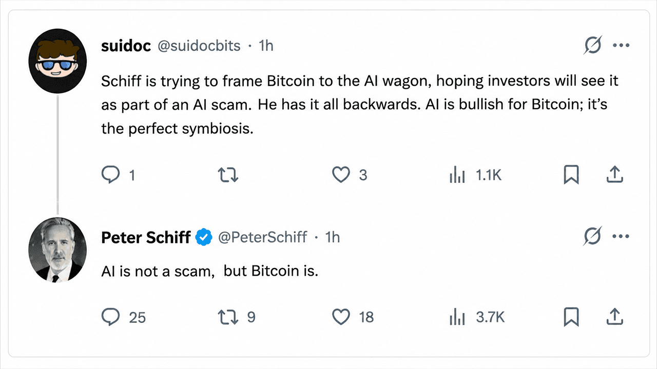 Peter Schiff Says AI Could Turn Into Bitcoin's Biggest Threat