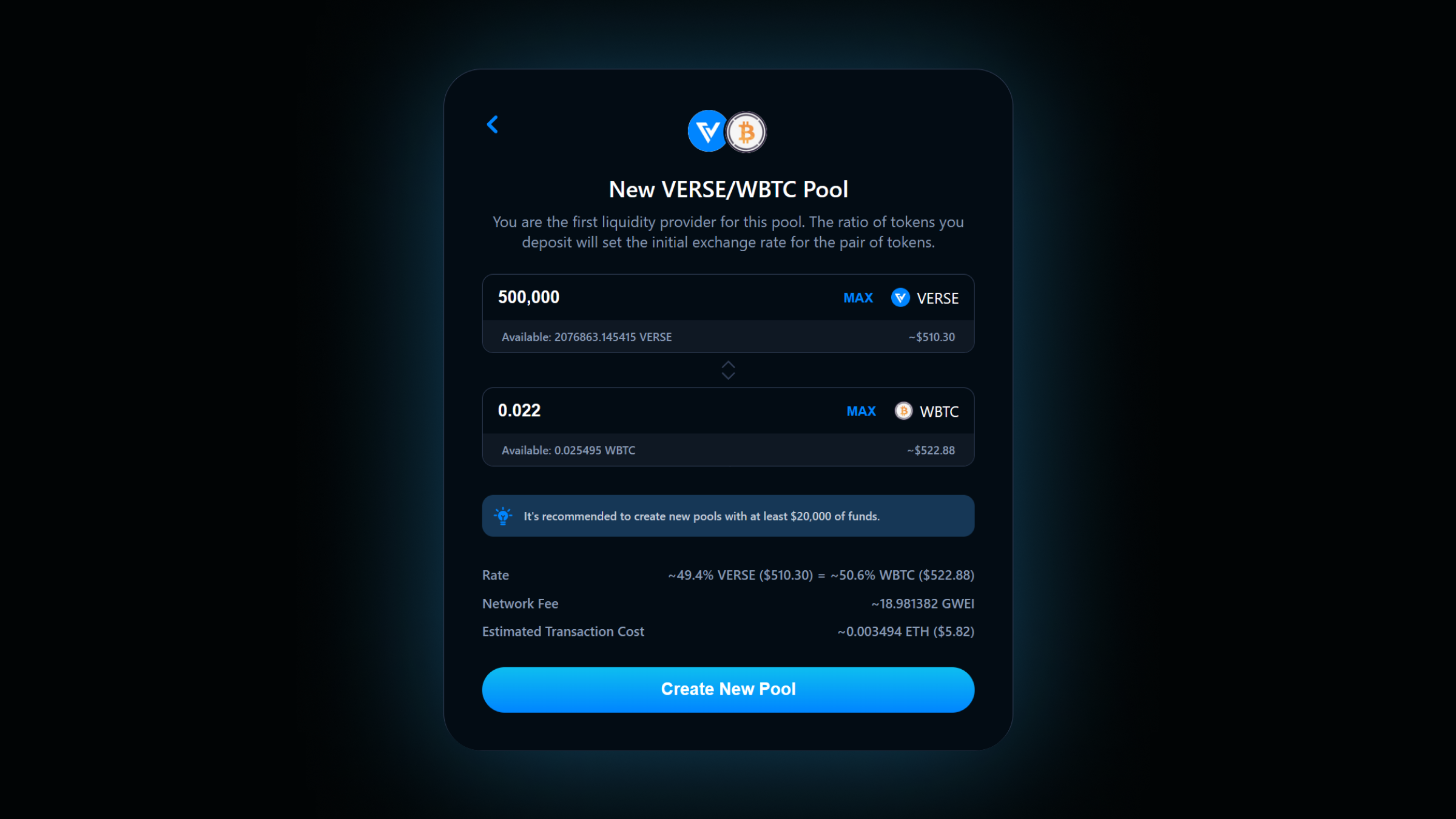 Create a new trading pair Create a new trading pair